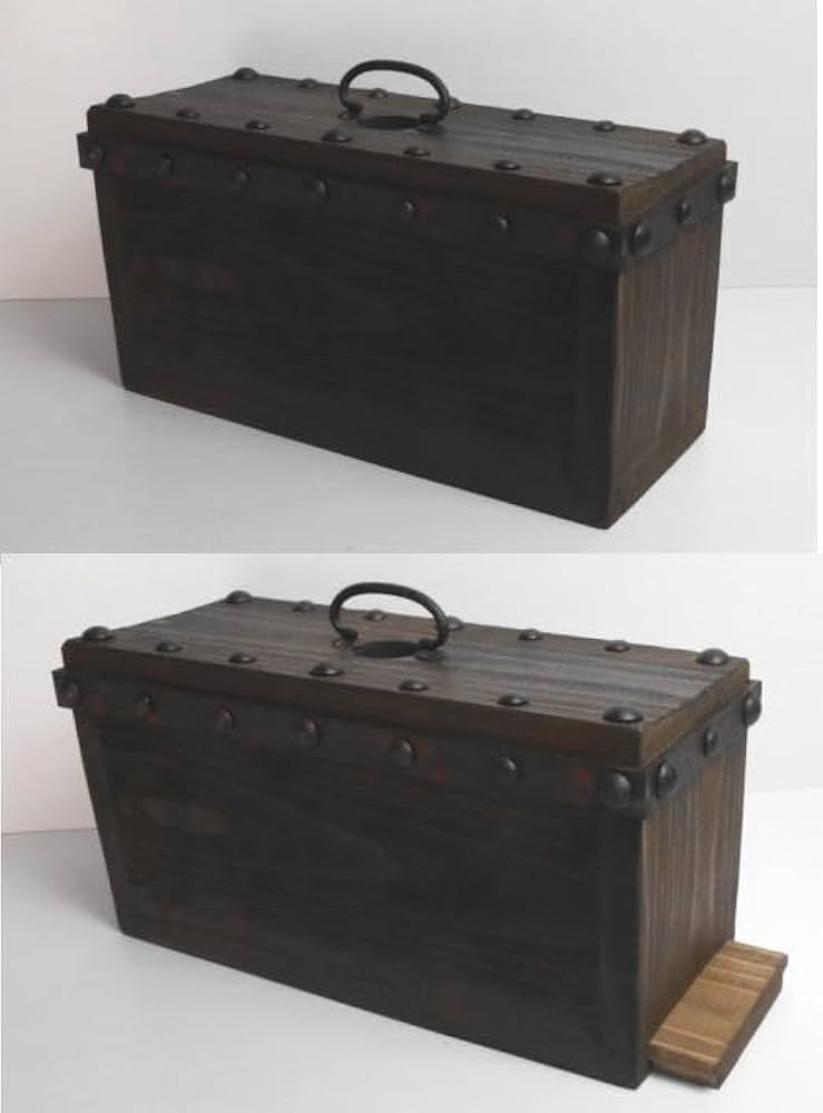 Amazon.co.jp: 江戸明治大正を復刻貯金箱集金箱千両箱手提げ金庫