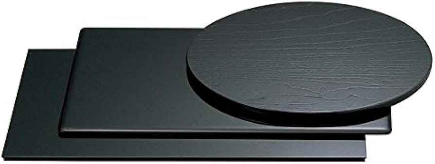 ほぼ未使用 黒真塗 薄板 三枚組 茶道具 丸香台蛤板矢筈板863 ショップ