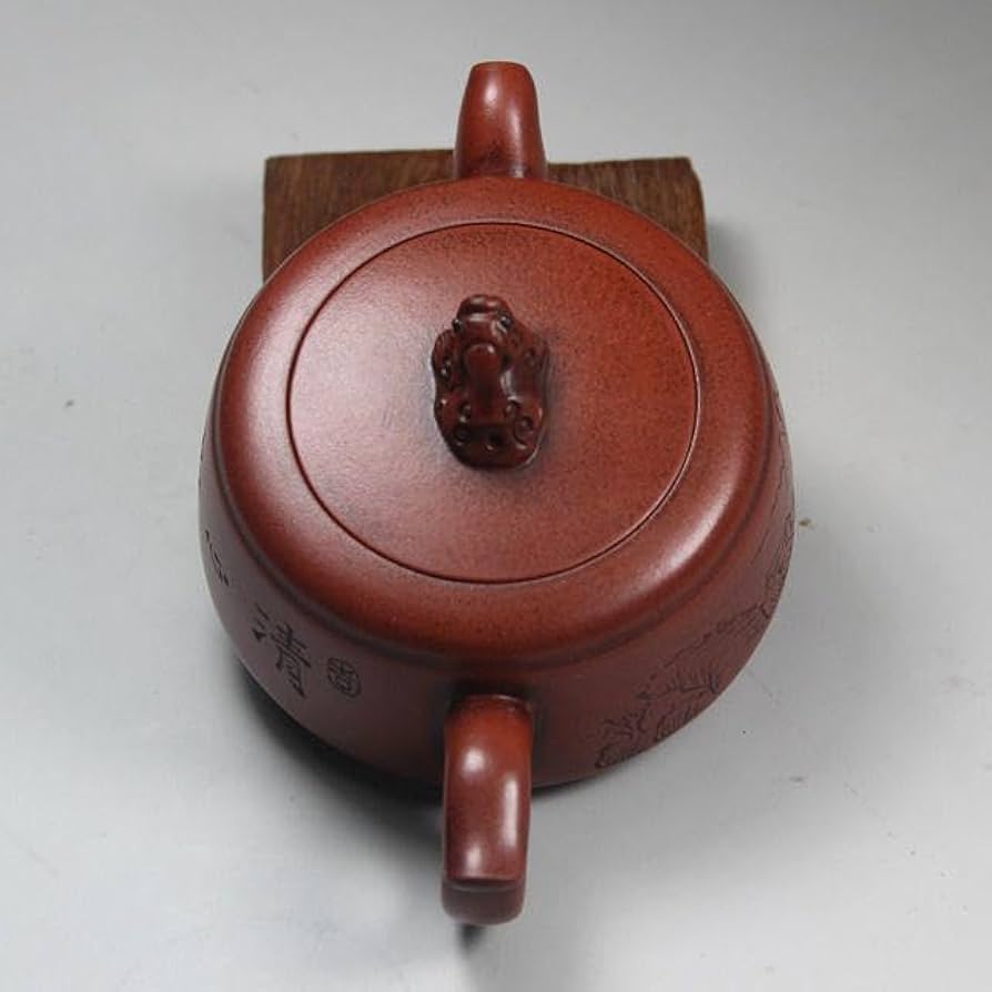Amazon | 三本足獅壺 煎茶道具 中国古美術 紫砂壺 紫泥急須 茶壺