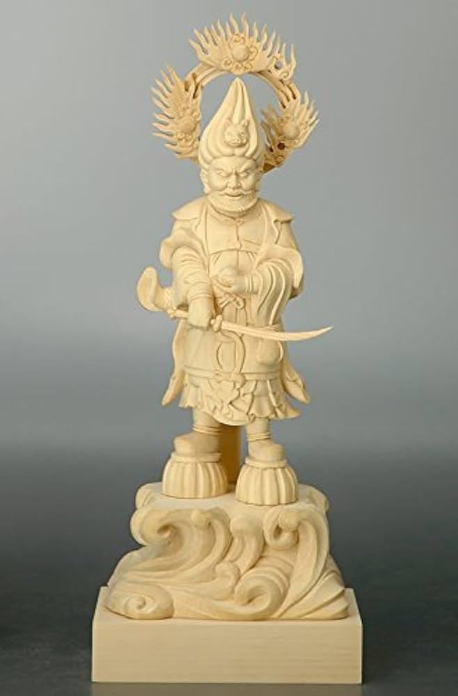 Amazon｜仏像 金毘羅大権現(桧/ヒノキ) 4.5寸｜仏像 オンライン通販