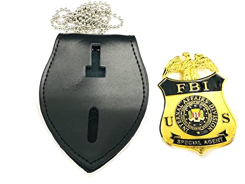 アメリカ ポリス FBI 連邦捜査局 リアルサイズ バッジ ケース付2