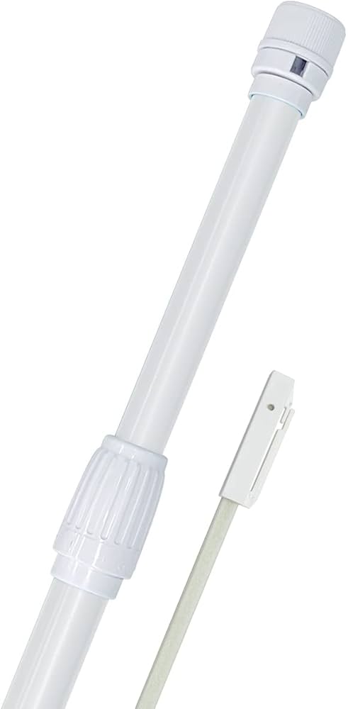 Amazon.co.jp: のぼり旗用ポール 20本セット 白色 (最長3m/2段伸縮式