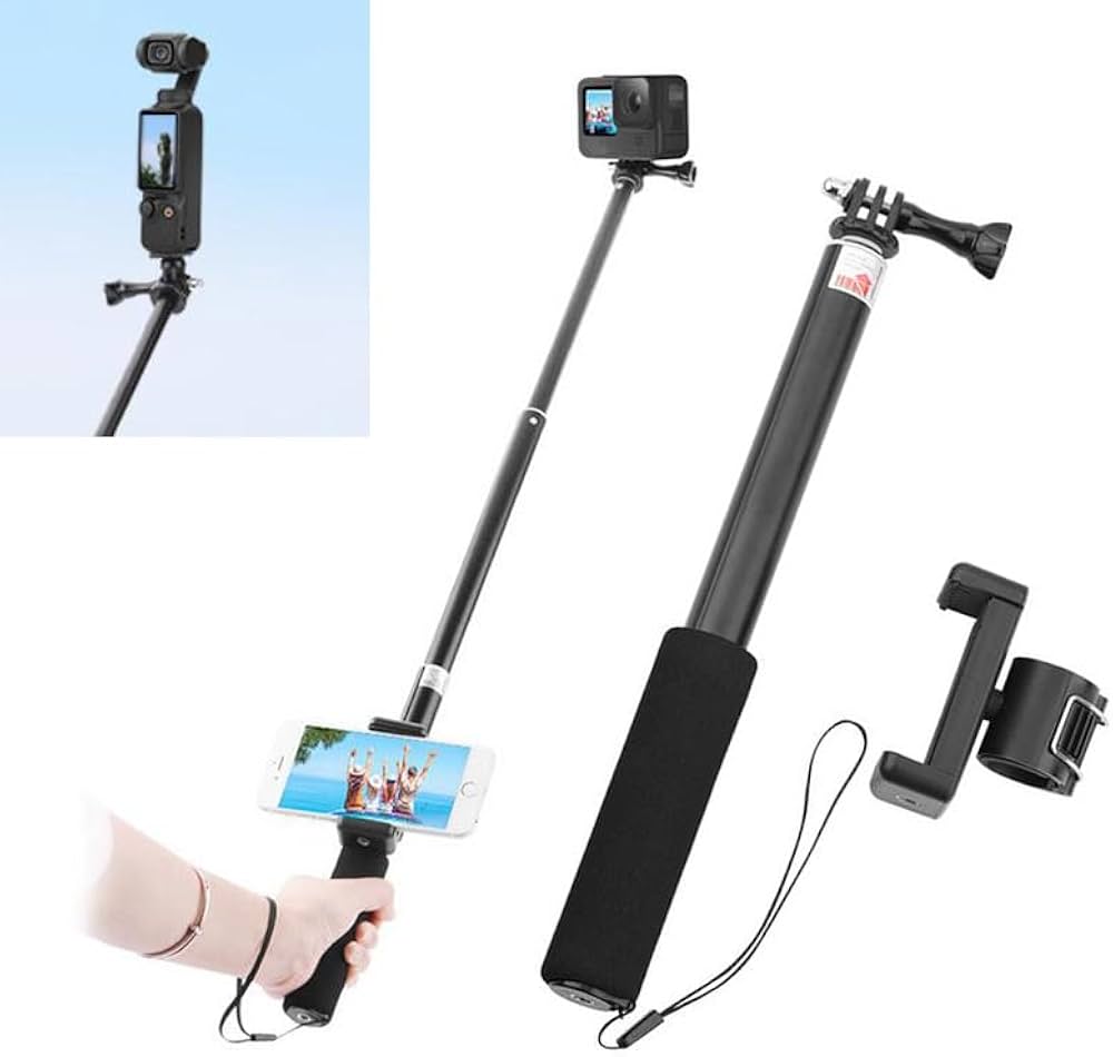 Amazon | OSMO Pocket 3 延長ロッド Gopro Hero 13 12 11 10 9 8 7 6 5