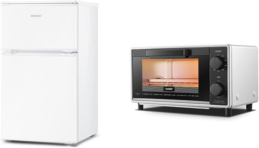 Amazon | 【新生活セット買い】 COMFEE' 冷蔵庫 90L 右開き 耐熱天板