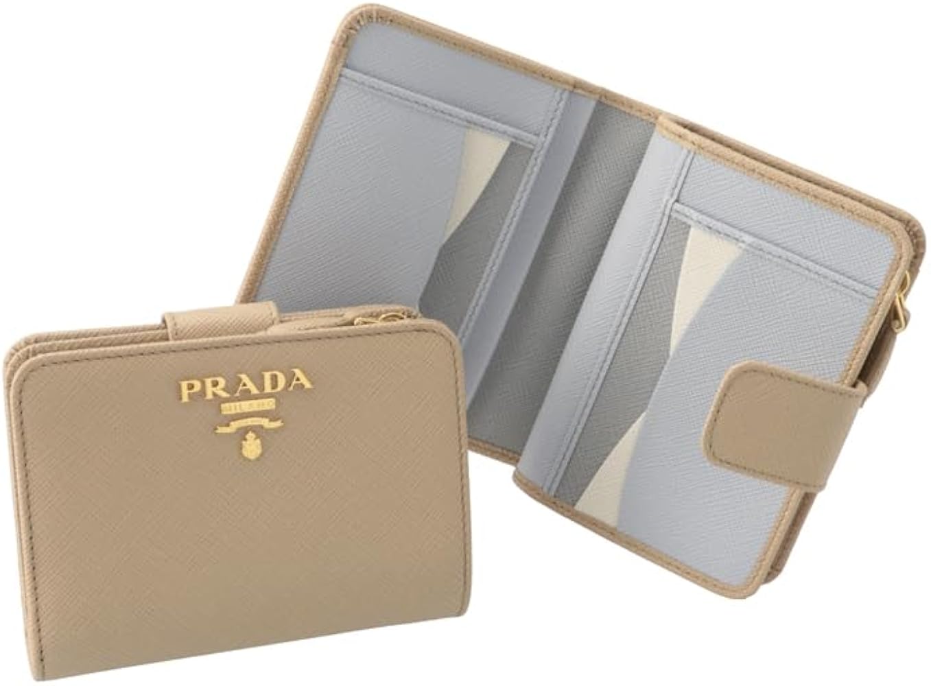 Amazon | [Prada] [プラダ] 財布 二つ折り レディース サフィアーノ