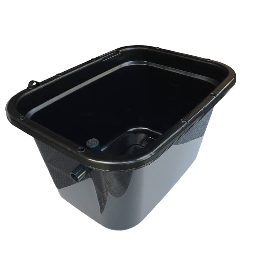 メダカ飼育ケース【56㍑白黒灰選択可x3個 オーバーフローキャップ付