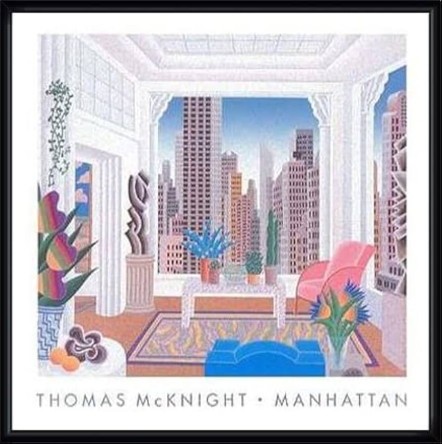 額装済/Manhattan/トーマス マックナイト/ポスター