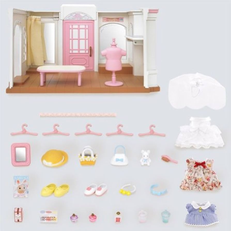 Amazon.co.jp: シルバニアファミリー お店 森の洋服屋さん ミ-62