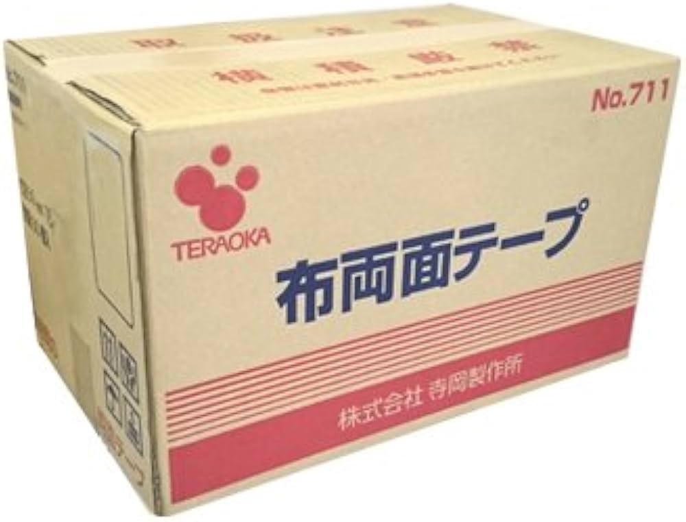 Amazon | TERAOKA 布両面テープ パッケージ品 NO.711 50mm×15M 711 50