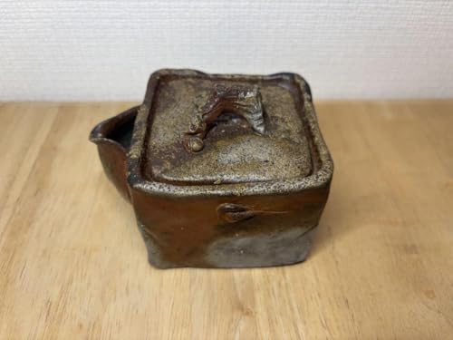 63.備前焼 宝瓶 登り窯 梅 六角 手びねり 急須 備前焼 宝瓶 63.備前焼