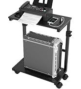 Amazon.co.jp: [ミノリの恵 ] パソコンラック 昇降式 L字デスク