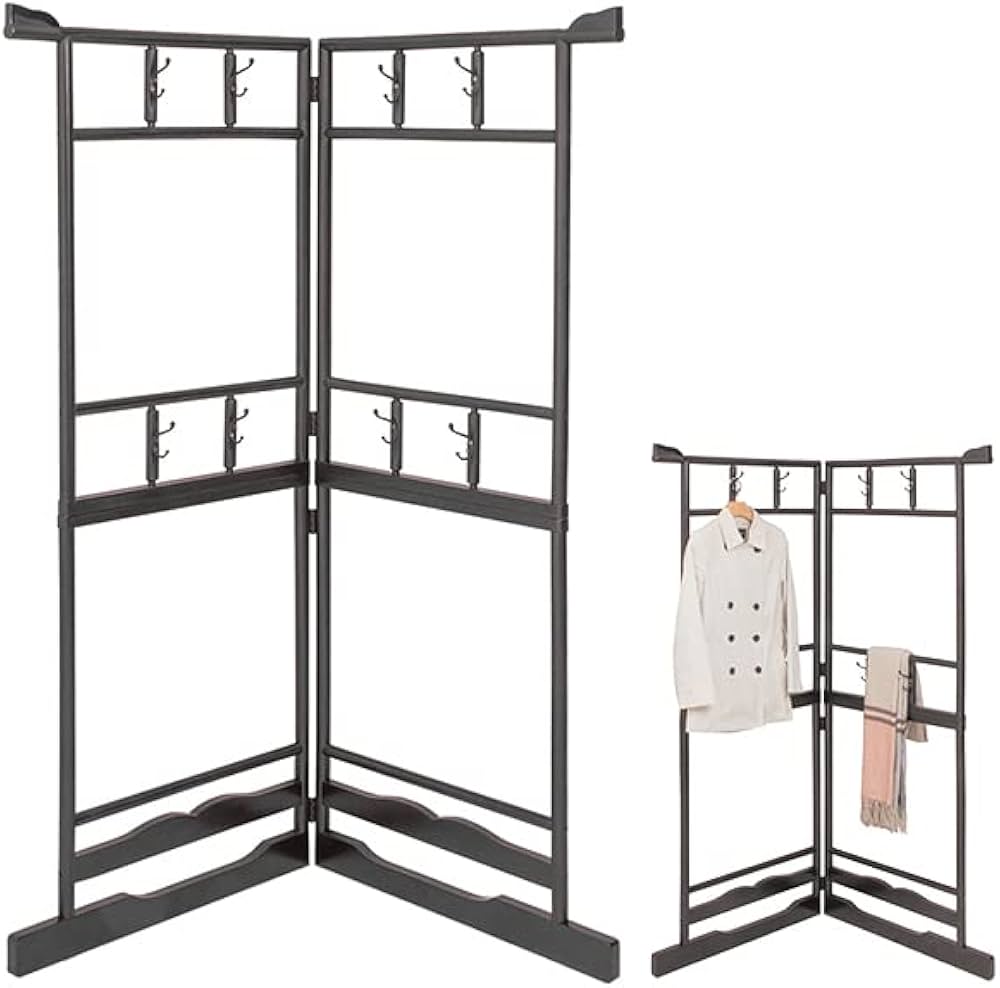 Amazon｜衣桁 いこう 2段タイプ ハンガー ラック 木製 和服 洋服 高さ