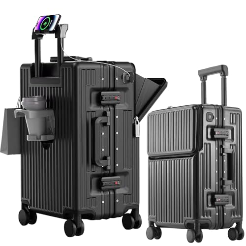 スーツケース アルミフレーム ストッパー付き 機内持ち込み フロント