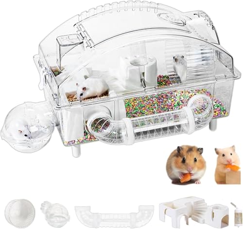 ハムスター飼育セット 移動ケージ付き ハムスター ケージ セット」の