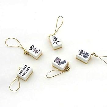 Amazon | くずれにくい麻雀アール牌 囲碁ラボオリジナル牌ストラップ1