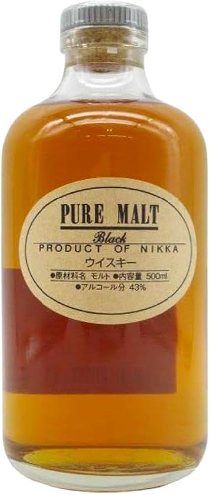 Amazon.co.jp: ニッカ ピュアモルト ブラック 43度 500ml □余市蒸留所