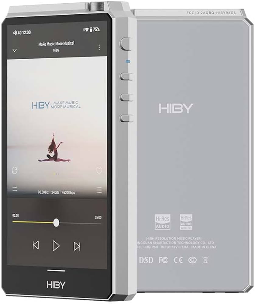 Amazon.co.jp: HiFiGo HiBy R6 GEN III ポータブル5インチオーディオ