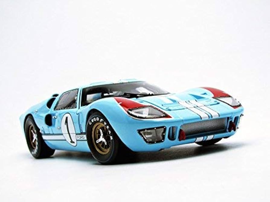 Amazon | 1966 Ford GT-40 MK 2 Blue #1 1/18 by Shelby Collectibles