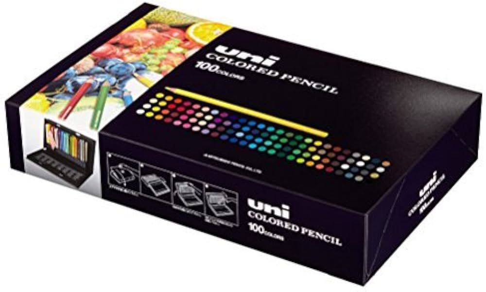 Amazon | 三菱鉛筆 色鉛筆 ユニカラー 100色 UC100C Japan | 色鉛筆