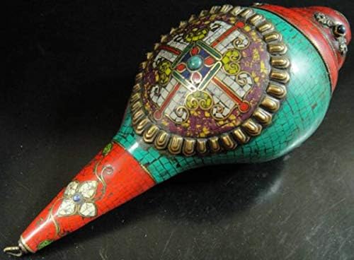 チベット密教法具 法螺貝 シャンカ 羯磨 カツマ M4 ◇チベット密教法具