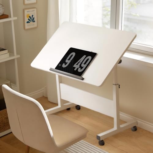 むら新品❣ サイドテーブル キャスター付き 折りたたみ 昇降式デスク