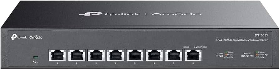 Amazon.com: Omada 8-Port 10G Unmanaged Desktop/Rackmount Switch