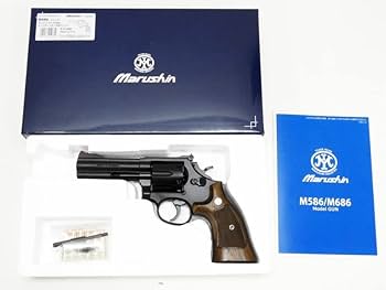 Amazon | [マルシン] S&W M586 .357マグナム 4インチ 木製グリップ