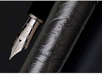 Amazon | プラチナ万年筆 出雲 漆黒 竹林群虎図 中字（M) PIZ-150000C