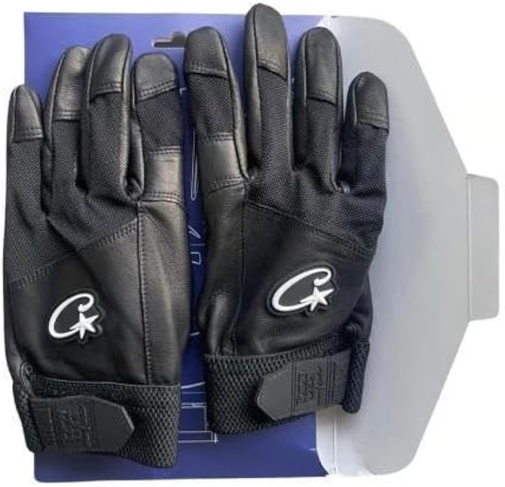 小物 corteiz glove Black Leather gloves Corteiz Black size M