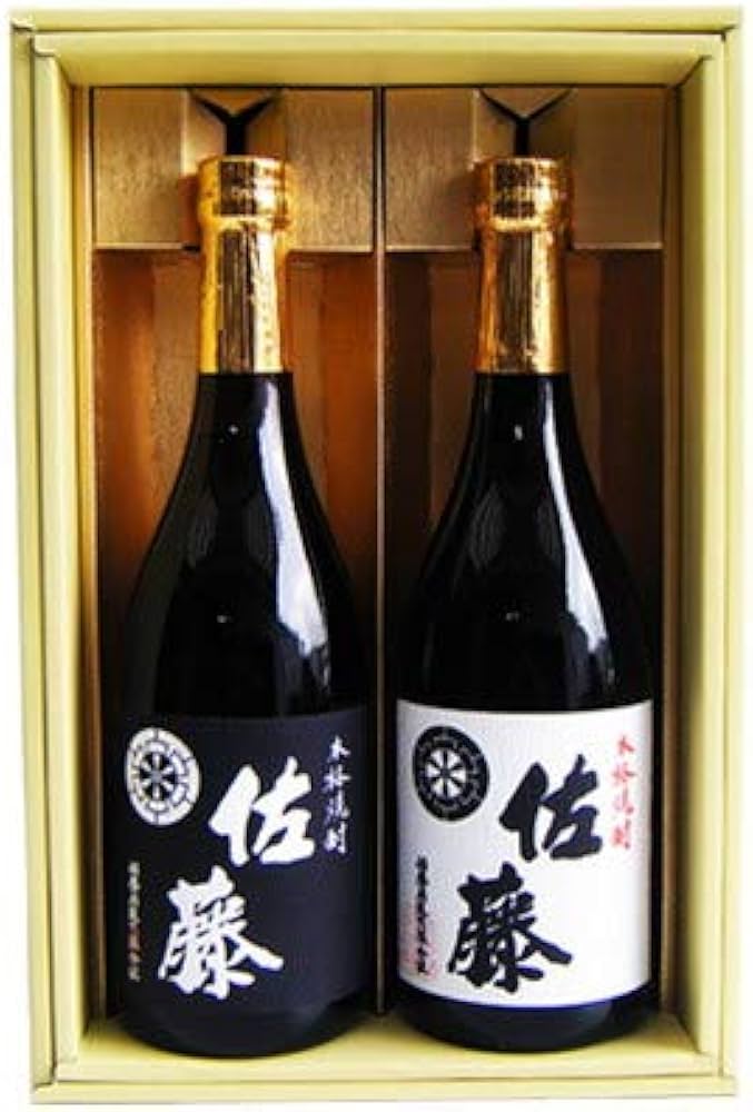 Amazon.co.jp: 佐藤酒造 佐藤 黒 佐藤 白 焼酎セット (720ml×2本