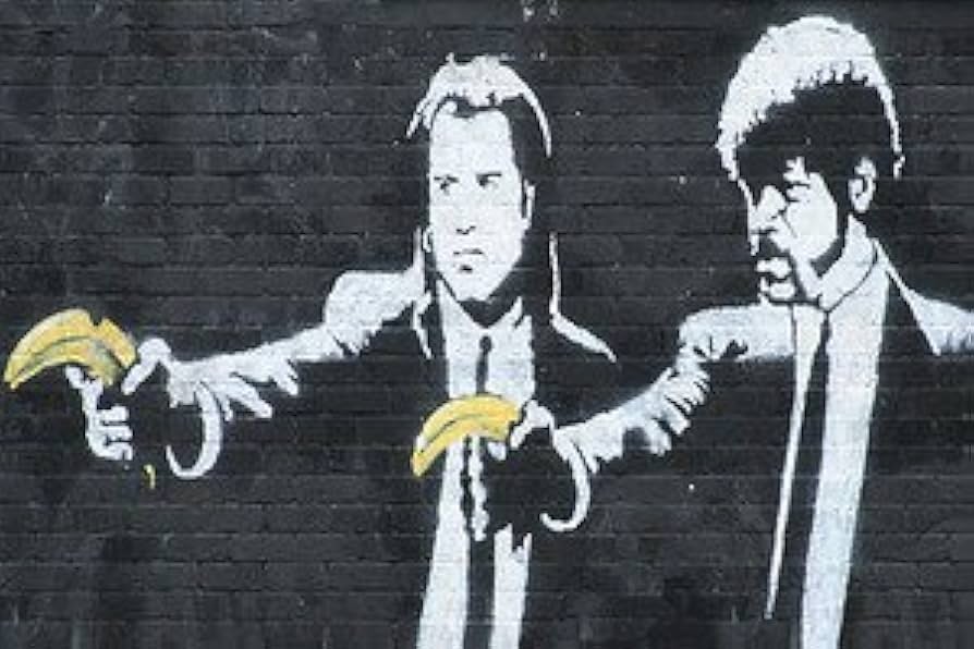 Amazon.co.jp: pulp-fiction、バンクシー(複製) – キャンバスまたは