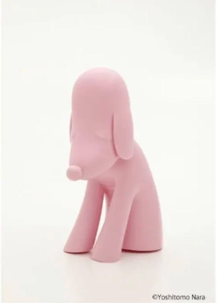 奈良美智 あおもり犬貯金箱 ピンク・ココア 青森県立美術館限定 奈良