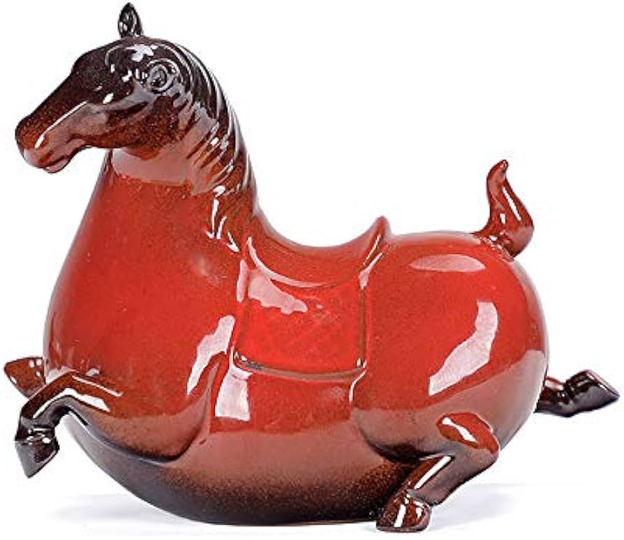 銅制 鎏金即馬発財置件 干支馬 家住宅 応接間 書斎 玄関 置物 装飾品