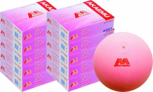 ソフトテニス アカエム 新品 10ダース 120球 ピンク ソフトテニス