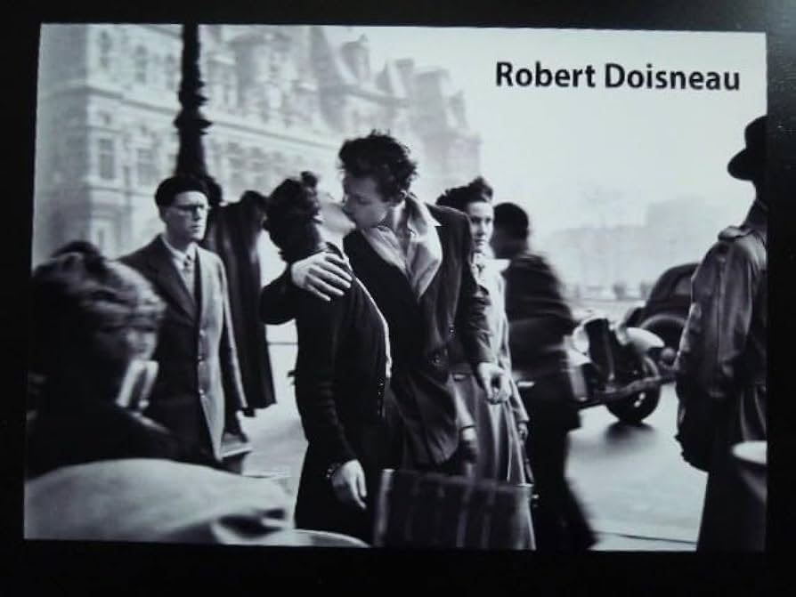 ROBERT DOISNEAU ロベールドアノー パリ市庁舎前のキス ポスター