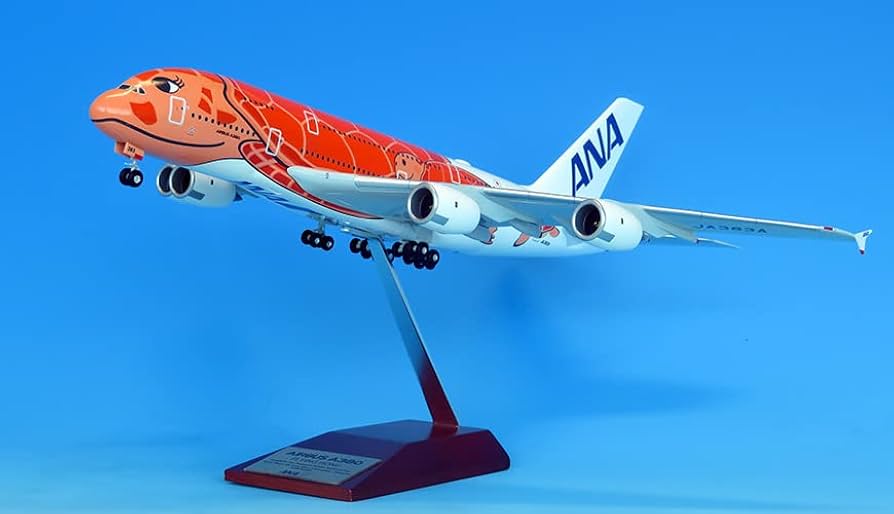 Amazon.co.jp: 全日空 ANA A380 エアバス 3号機 1:200 モデルプレーン