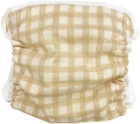 子供用おむつカバーボミーエイジ.95cmマジック撥水 ベージュチェリー柄