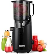 Amazon.co.jp: Fretta ジューサー 13cm広い投入口 1.8L大容量 スロー