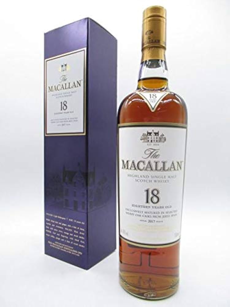 Amazon.co.jp: [旧ボトル] ザ・マッカラン 18年 シェリーオーク 2017