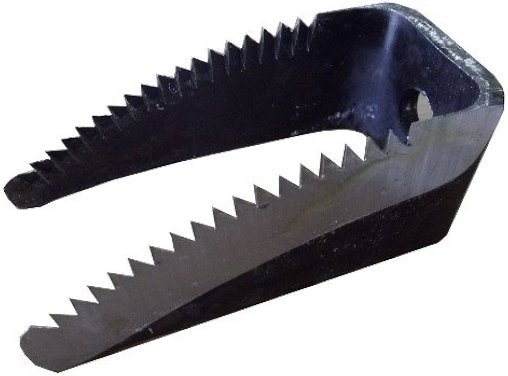 Amazon | クボタ コンバイン用 ワラ切刃 鋸目付 一つ穴 Kタイプ 鋸目