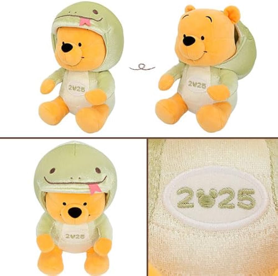 プーさん ぬいぐるみバッジ はちみつの壺に入ったプー！東京