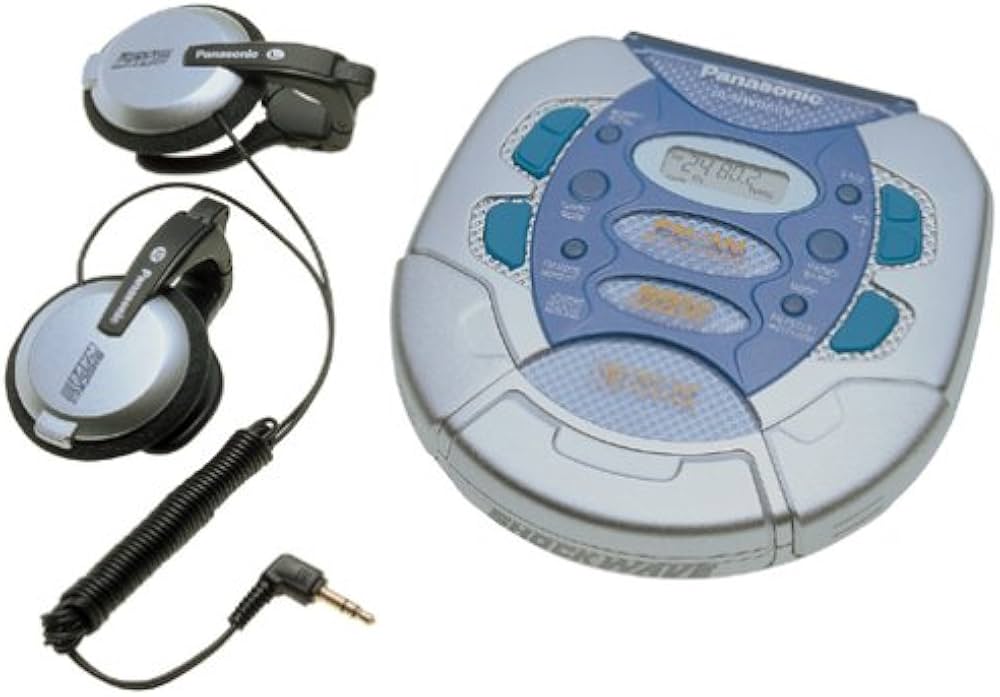 Panasonic ShockWave CD Player with AM/FM Radio, Headphones