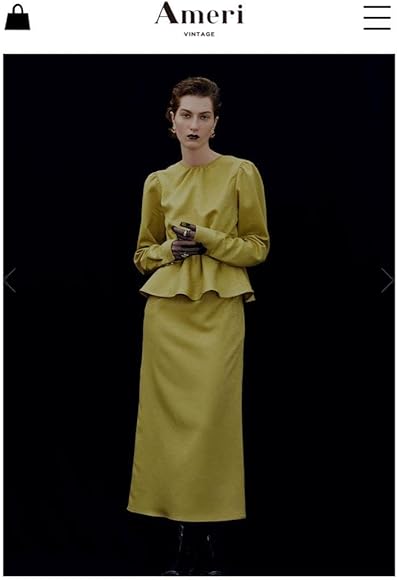 Ameri VINTAGE LADY LIKE PEPLUM DRESS