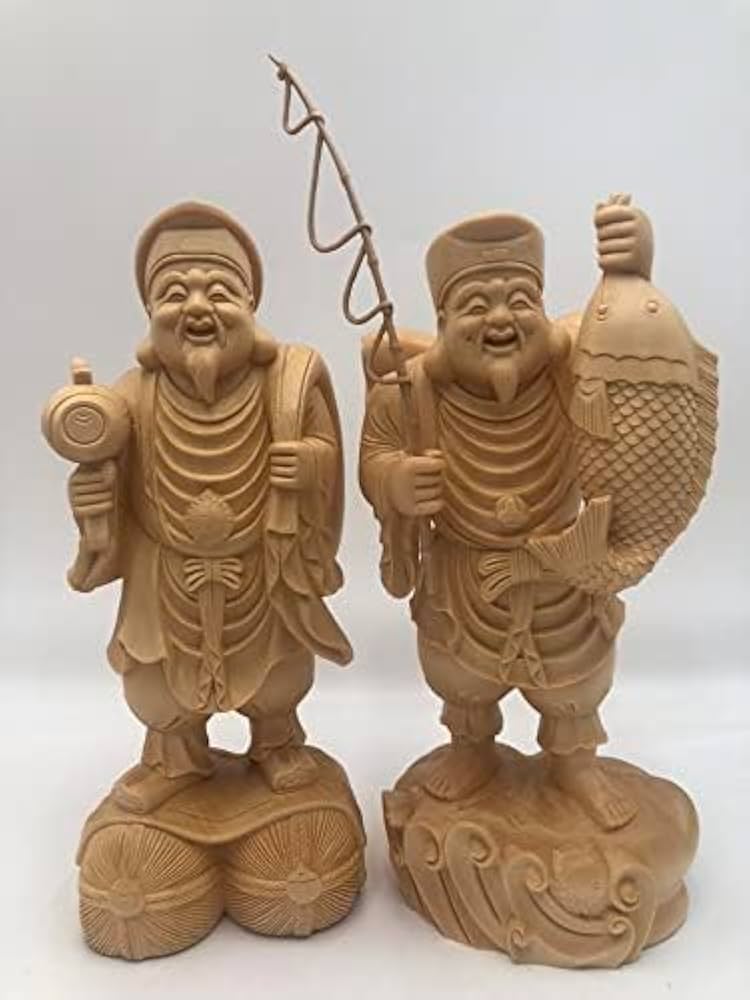 木彫り 恵比寿尊 置物 [B31526] 木彫り 恵比寿尊 置物 [B31526] 【公式