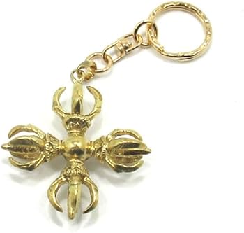 Amazon｜チベット密教 法具 カツマ 羯磨 金剛杵 十字 五鈷杵