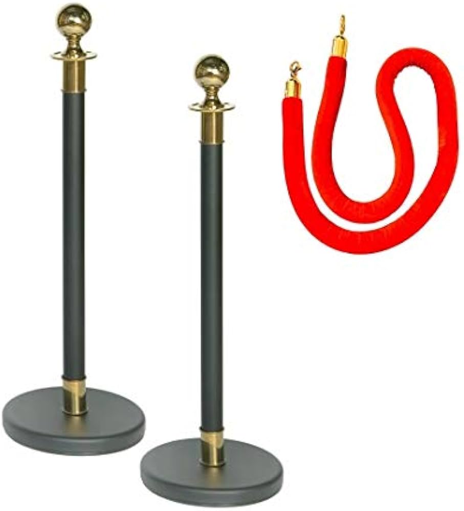 ポールパーテーション7本ロープ6本付UNION製