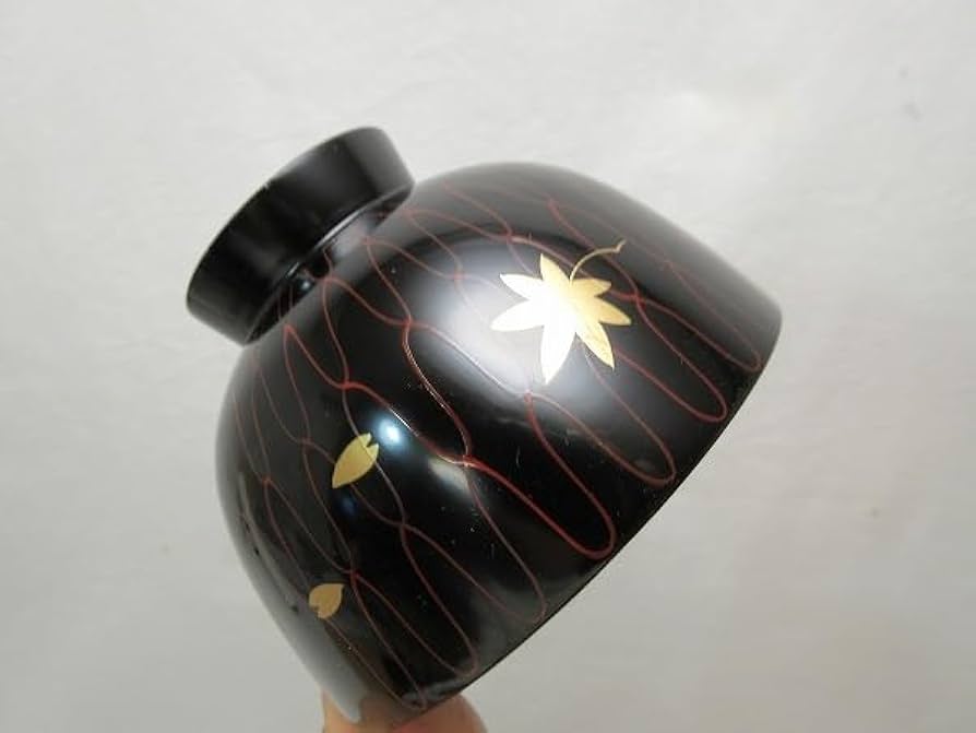 未使用 茶道具 平安堂造 網雲錦 小吸物椀 5客組 木製漆器 宮内庁御用達