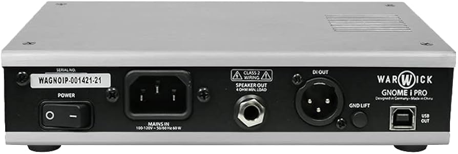 Amazon.co.jp: Warwick Gnome i PRO バスアンプヘッド - 280W、3バンド
