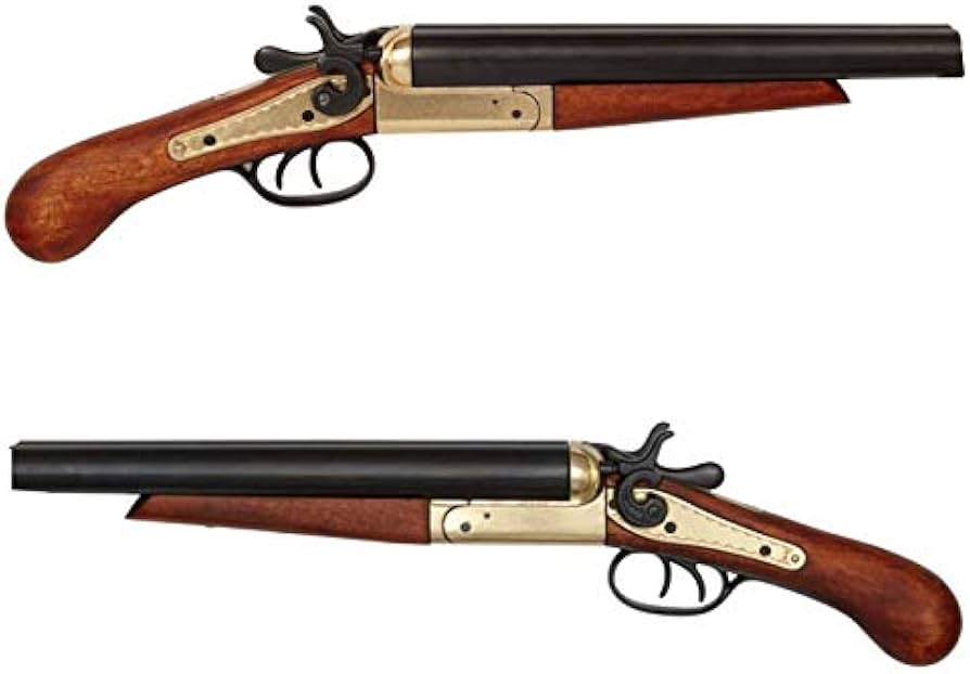 Amazon | DENIX デニックス 1113 ダブルバレル ピストル レプリカ 銃