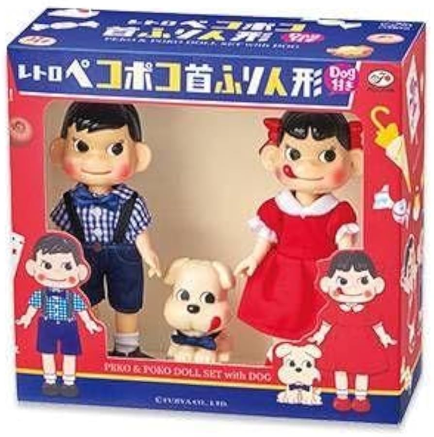 Amazon | 不二家 FUJIYA レトロ ペコポコ首ふり人形 Dog付き ペコ